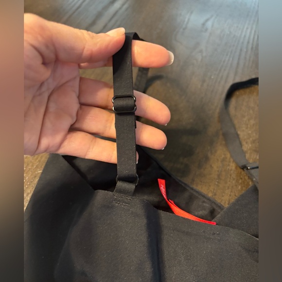 Spanx 'Thinstincts' Open Bust Mid Thigh Bodysuit in Black, sizeXL - Picture 7 of 7